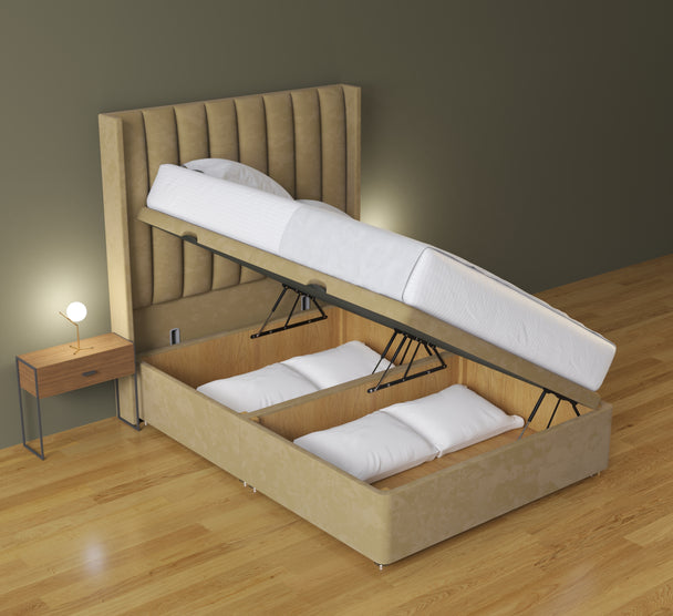 Neo Panel Wing Ottoman Bed